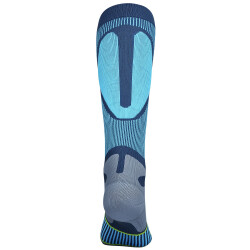 BAUERFEIND Ski Performance Kompressionssocken Herren blau, 44-46, XL