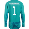 adidas DFB Deutschland Authentic langarm Heim Torwarttrikot 2026 Herren inkl. Wunschname und -Nummer