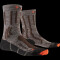 X-SOCKS Trek X Linen Trekkingsocken suede melange/x-orange/black 35-38