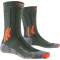 X-SOCKS Trek Silver Trekkingsocken olive melange/x-orange/grey melange 35-38