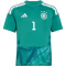 adidas DFB Deutschland Heim Torwarttrikot 2026 Kinder inkl. Wunschname und -Nummer KD5120 - active green 152