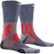 X-SOCKS Trek Path Ultra Light Trekkingsocken dolomite grey melange/namib red melange 35-38