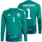 adidas DFB Deutschland langarm Heim Torwarttrikot 2026 Herren inkl. Wunschname und -Nummer JM3716 - active green 3XL