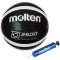 molten Basketball B6D3500 schwarz 6 inkl. Ballpumpe