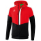 erima Squad Pr&auml;sentationsjacke mit Kapuze red/black/white S