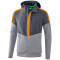 erima Squad Präsentationsjacke mit Kapuze slate grey/monument grey/new orange S