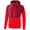 erima Squad Pr&auml;sentationsjacke mit Kapuze bordeaux/red L
