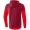 erima Squad Pr&auml;sentationsjacke mit Kapuze bordeaux/red XL