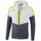 erima Squad Präsentationsjacke mit Kapuze white/slate grey/bio lime S