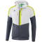 erima Squad Pr&auml;sentationsjacke mit Kapuze white/slate grey/bio lime L