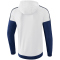 erima Squad Pr&auml;sentationsjacke mit Kapuze white/new navy/slate grey S