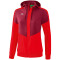 erima Squad Präsentationsjacke mit Kapuze Damen bordeaux/red 34
