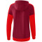 erima Squad Präsentationsjacke mit Kapuze Damen bordeaux/red 34