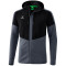erima Squad Trainingsjacke mit Kapuze black/slate grey S