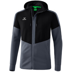 erima Squad Trainingsjacke mit Kapuze black/slate grey L