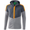 erima Squad Trainingsjacke mit Kapuze slate grey/monument grey/new orange S