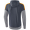 erima Squad Trainingsjacke mit Kapuze slate grey/monument grey/new orange S