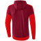 erima Squad Trainingsjacke mit Kapuze bordeaux/red 164