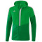 erima Squad Trainingsjacke mit Kapuze fern green/smaragd/silver grey M