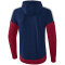 erima Squad Trainingsjacke mit Kapuze new navy/bordeaux/silver grey S