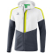 erima Squad Trainingsjacke mit Kapuze white/slate grey/bio lime M
