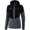 erima Squad Trainingsjacke mit Kapuze Damen black/slate grey 34