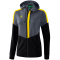 erima Squad Trainingsjacke mit Kapuze Damen slate grey/black/yellow 34