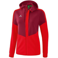 erima Squad Trainingsjacke mit Kapuze Damen bordeaux/red 34