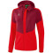 erima Squad Trainingsjacke mit Kapuze Damen bordeaux/red 34