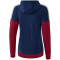 erima Squad Trainingsjacke mit Kapuze Damen new navy/bordeaux/silver grey 40