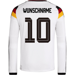 adidas DFB Deutschland langarm Heimtrikot 2026 Herren inkl. Wunschname und -Nummer