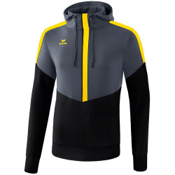 erima Squad Hoodie slate grey/black/yellow S