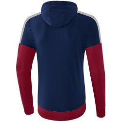 erima Squad Hoodie new navy/bordeaux/silver grey S