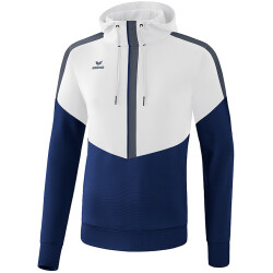 erima Squad Hoodie white/new navy/slate grey S