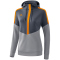 erima Squad Hoodie Damen slate grey/monument grey/new orange 34