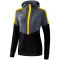 erima Squad Hoodie Damen slate grey/black/yellow 34