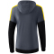 erima Squad Hoodie Damen slate grey/black/yellow 34