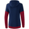erima Squad Hoodie Damen new navy/bordeaux/silver grey 34