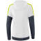 erima Squad Hoodie Damen white/slate grey/bio lime 34