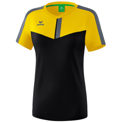 erima Squad Funktionsshirt Damen yellow/black/slate grey 34