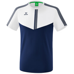 erima Squad Funktionsshirt white/new navy/slate grey S
