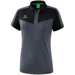 erima Squad Funktions-Poloshirt Damen black/slate grey 42