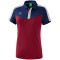 erima Squad Funktions-Poloshirt Damen new navy/bordeaux/silver grey 34