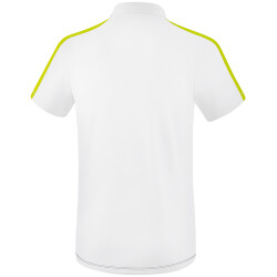 erima Squad Funktions-Poloshirt white/slate grey/bio lime S