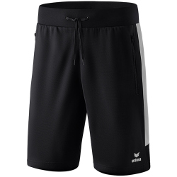 erima Squad Shorts ohne Innenslip black/silver grey 128