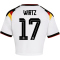 adidas DFB Deutschland Cropped Heimtrikot 2026 Damen mit Spielerdruck WIRTZ 17 L