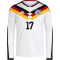 adidas DFB Deutschland langarm Heimtrikot 2026 Herren mit Spielerdruck