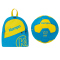 Kempa Leo Handball + Rucksack Set Kinder kempablau/gelb 0