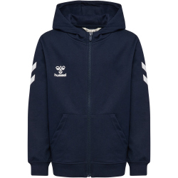 hummel hmlGO 2.0 Chevron Zip Hoodie Kinder 7026 - marine 128