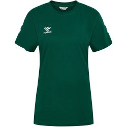 hummel hmlGO 2.0 Chevron T-Shirt Damen 6140 - evergreen XS